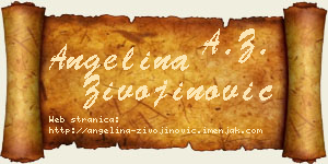 Angelina Živojinović vizit kartica